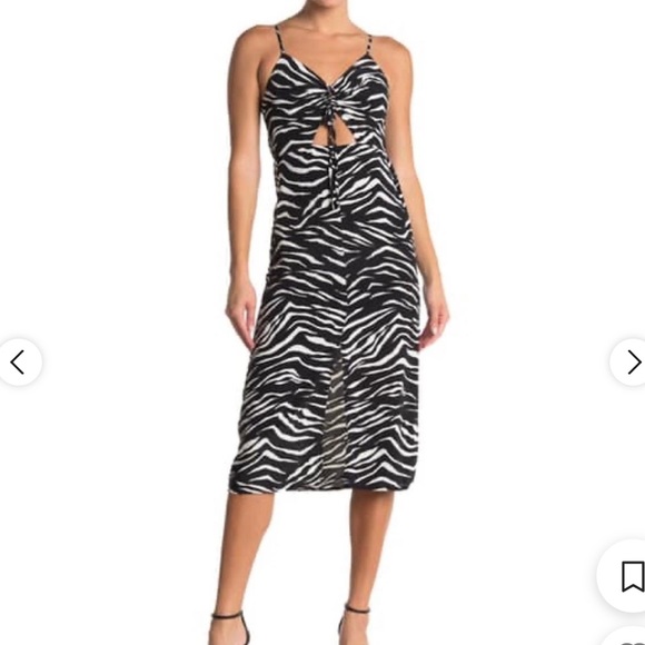 Topshop Dresses & Skirts - Top shop black and white striped dress